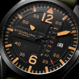 Stuhrling Original Aeronaut Japanese Aviator Quartz // 3916.3