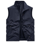 Mock Neck Zip-Up Vest