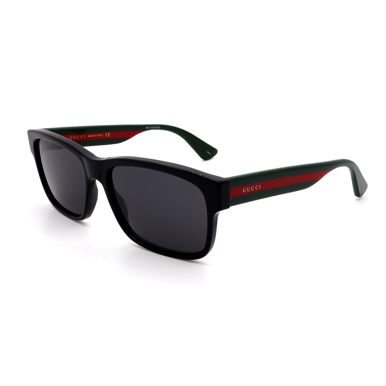 Gucci // Men's // GG0340S 006 Square Sunglasses // Black + Dark Gray Lenses