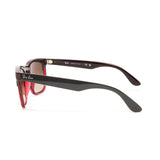 Ray Ban Unisex RB4487/663113 Steve Sunglasses // Gray on Transparent Red