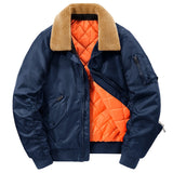 Fleece Neck Bomber Jacket