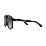 Gucci // Men's // GG1188S 002 Aviator Sunglasses // Black + Gray Gradient Lenses