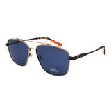 Shinola // Men's // SH2100S 718 Pilot Sunglasses // Gold Matte Black + Blue Lenses