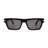 Men's // Ferragamo SF1086SN 001 Square Sunglasses // Black + Dark Grey