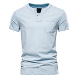 Short-Sleeve w/ Front Pocket Henley