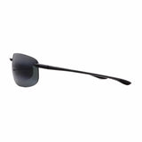 Maui Jim // Men's // 456-02 Aviator Sunglasses // Black + Grey Polarized