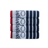 Nautical Blanket Stripe Hand Towel // Set of 4