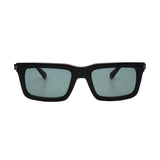 Men's // Ferragamo SF2015S 001 Square Sunglasses // Black + Green