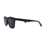Men's // Ferragamo SF998S 038 Square Sunglasses // Matte Black Red + Gray