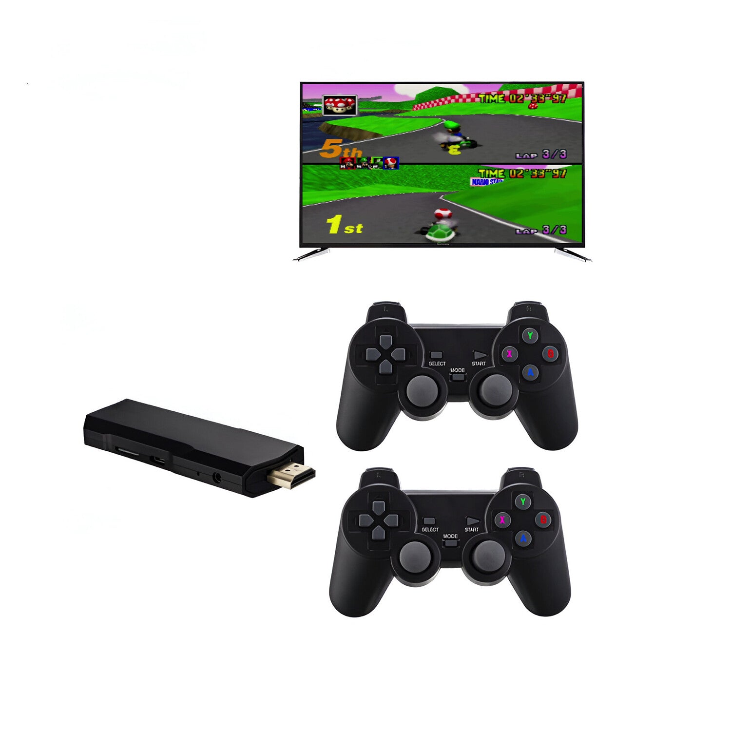 GameStick // Plug & Play Retro Gaming Stick // 64GB
