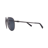 Men's // Ferragamo SF157S 015 Aviator Sunglasses // Silver + Gray