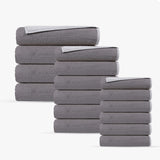 Double Face 16 Pieces Turkish Towels Set