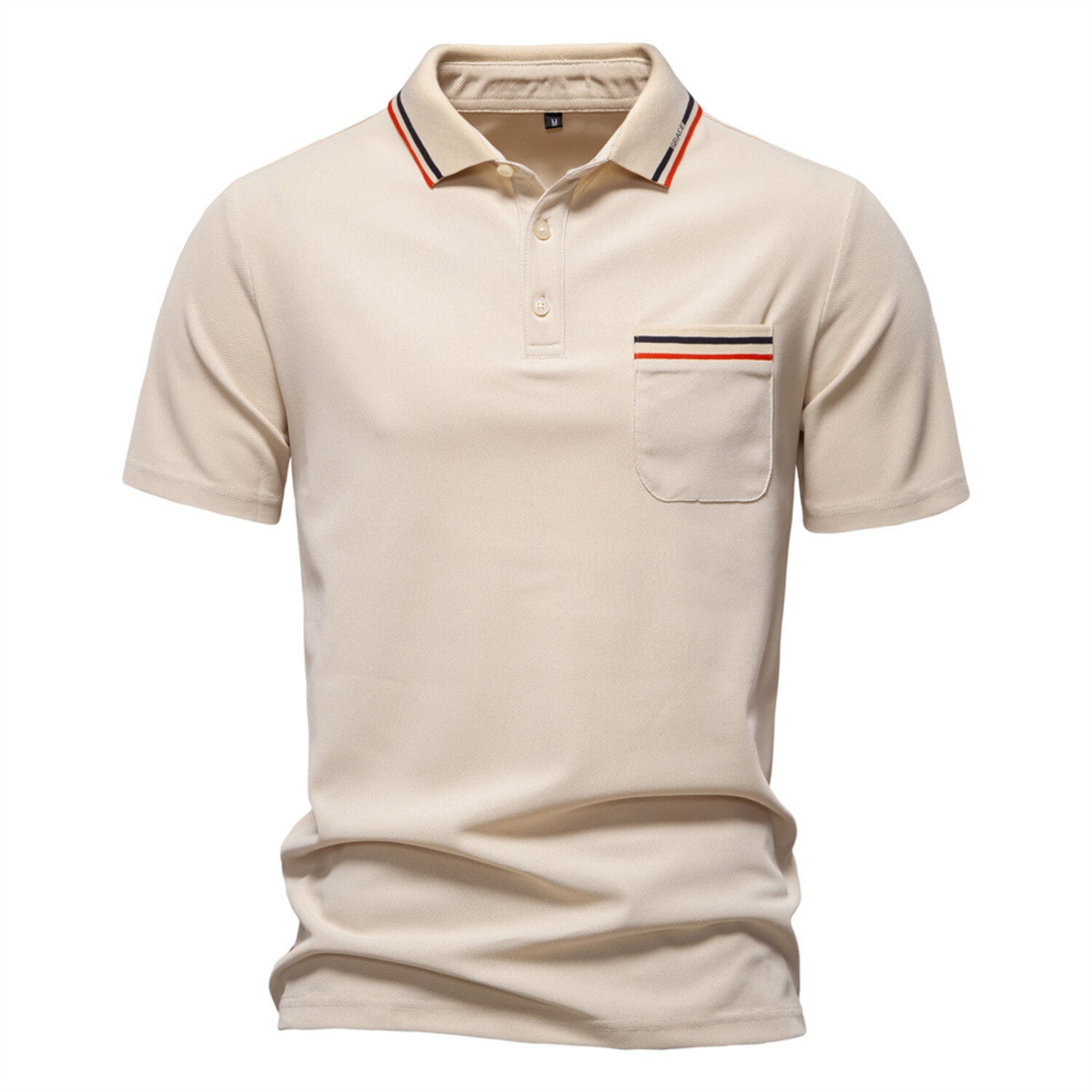 Tipped with Pocket  Short-Sleeve Polo