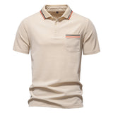 Tipped with Pocket  Short-Sleeve Polo