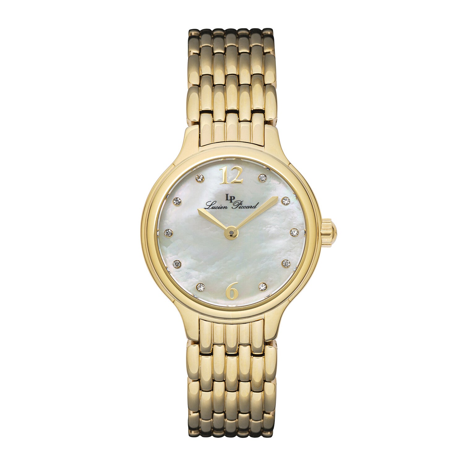 Lucien Piccard Ladies Lauren Quartz // LP-28021-YG-22MOP