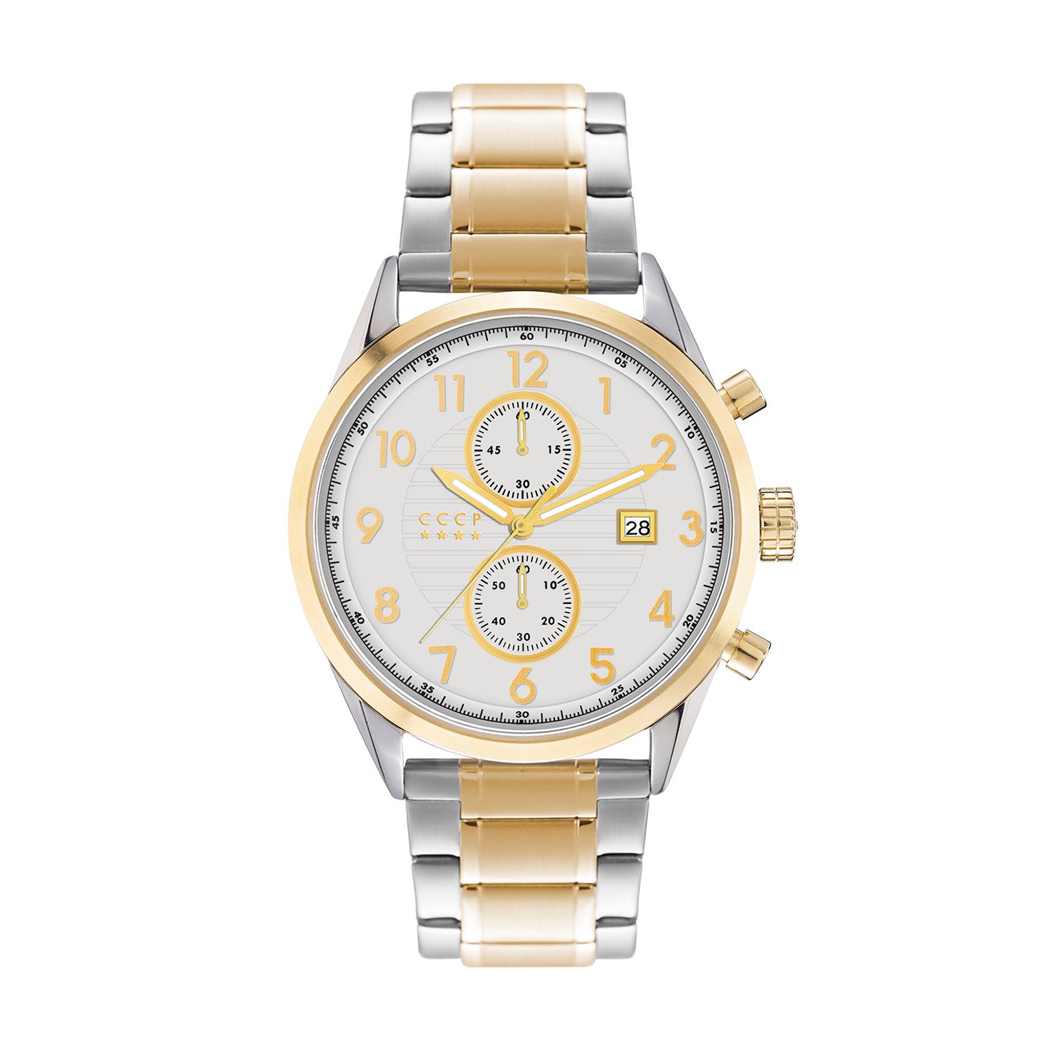 CCCP Golden Soviet Submarine Chronograph Quartz // CP-7029-44