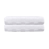 Waffle Terry 2 Pieces Turkish Bath Sheet Towels Set