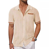 Knit Bowling Button-Down Shirt