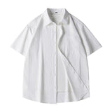 Oversized Short-Sleeve Button-Up