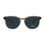 Shinola // Men's // SH3701S 278 Square Sunglasses // Translucent Grey + Green Lenses