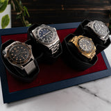 Oxford Augustine // 4-Slot Watch Winder // Blue