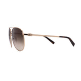 Men's // Ferragamo SF157S 717 Aviator Sunglasses // Gold + Brown Gradient