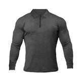 Long-Sleeve Form Fitting Polo