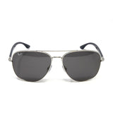 Ray Ban Men's RB3683-001B1 Aviator Sunglasses // Silver