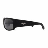 Maui Jim // Men's // 266-02MR World Cup Square Sunglasses // Rubber Black + Grey Polarized