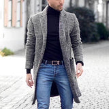 Glen Check Long Coat
