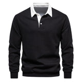 Long-Sleeve Polo Sweatshirt