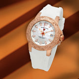 Swiss Legend Ladies Ultrasonic Quartz // SL-14098SM-RG-02-WHT