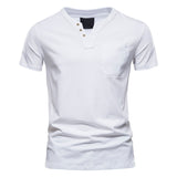 Short-Sleeve w/ Front Pocket Henley