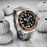 Stuhrling Original Meridian Diver GMT Quartz // 3968.4