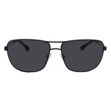 Armani // Men's // EA2033 309487 Aviator Sunglasses // Black Rubber Silver + Gray