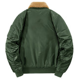 Fleece Neck Bomber Jacket