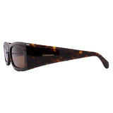 Men's // Ferragamo SF2012S 242 Square Sunglasses // Dark Tortoise + Brown