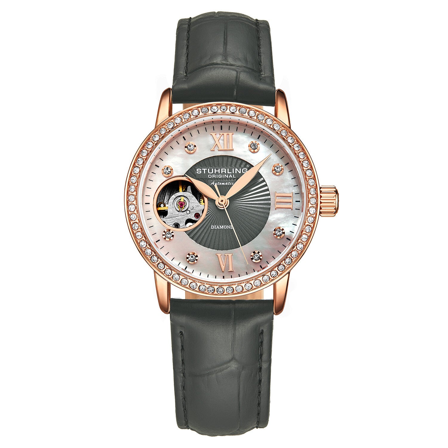 Stuhrling Original Ladies Legacy Skeleton Automatic // 3952.3