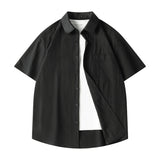 Oversized Short-Sleeve Button-Up