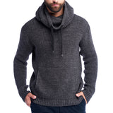 Hooded Knit Wool Sweater