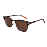 Shinola // Men's Square SH2300S 242 Sunglasses // Satin Gunmetal Havana + Brown Lenses