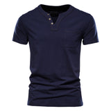 Short-Sleeve w/ Front Pocket Henley