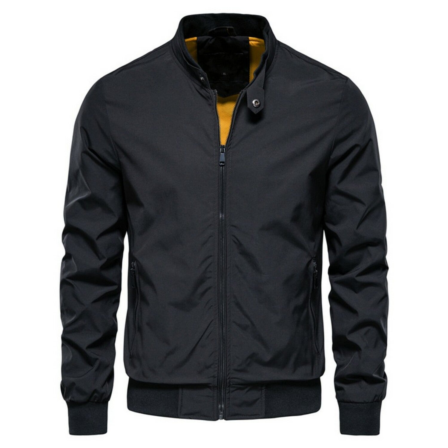 Mock-Neck Zip-Up Jacket