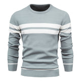 Crewneck Double Striped Sweater