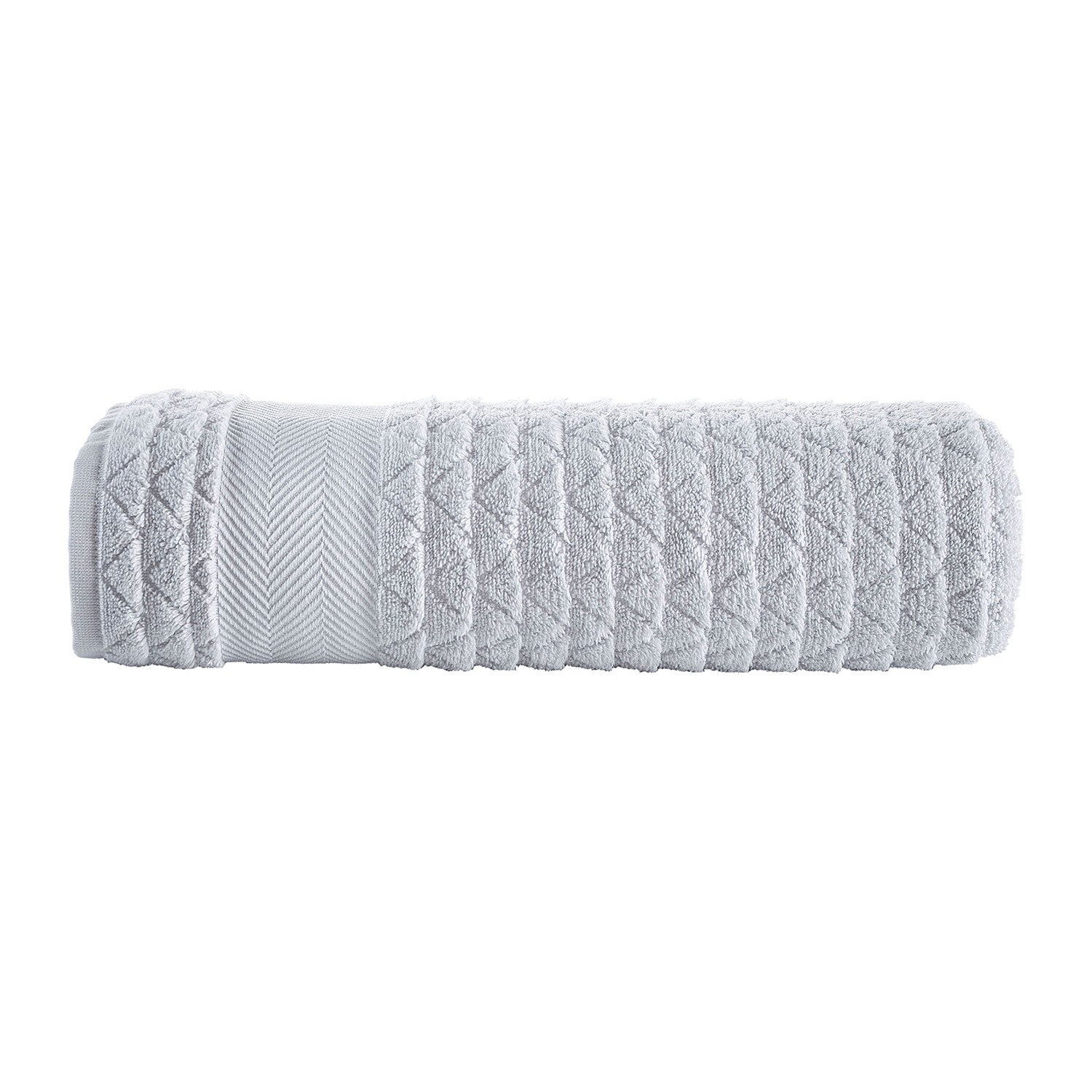 Herringbone Bath Sheet // Silver