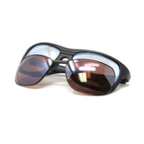 Revo Unisex Genesis Black Sport Wrap Interchangeable Polarized Sunglasses // Black