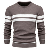 Crewneck Double Striped Sweater