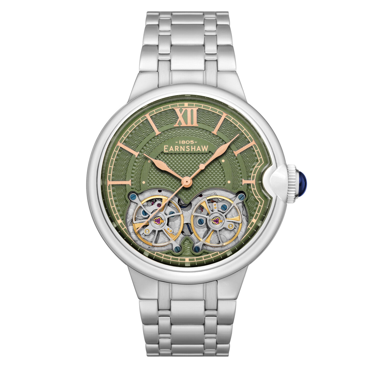 Thomas Earnshaw Barallier Dual Open Heart Automatic // ES-8266-77