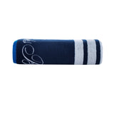 Nautical Blanket Stripe Bath Sheet // Navy