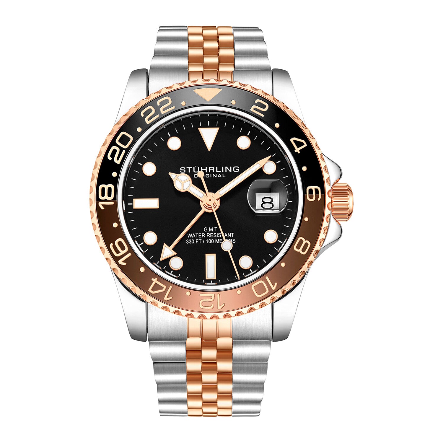 Stuhrling Original Meridian Diver GMT Quartz // 3968.4